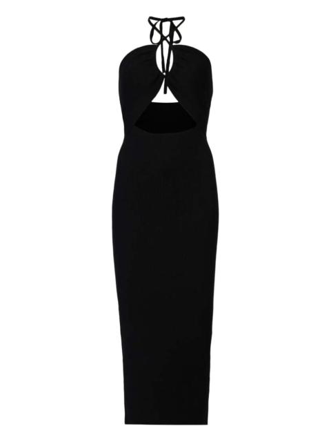 Toni halterneck cut-out dress