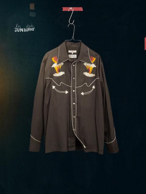 Gonzo Western Shirt Sunburns Black/Brown