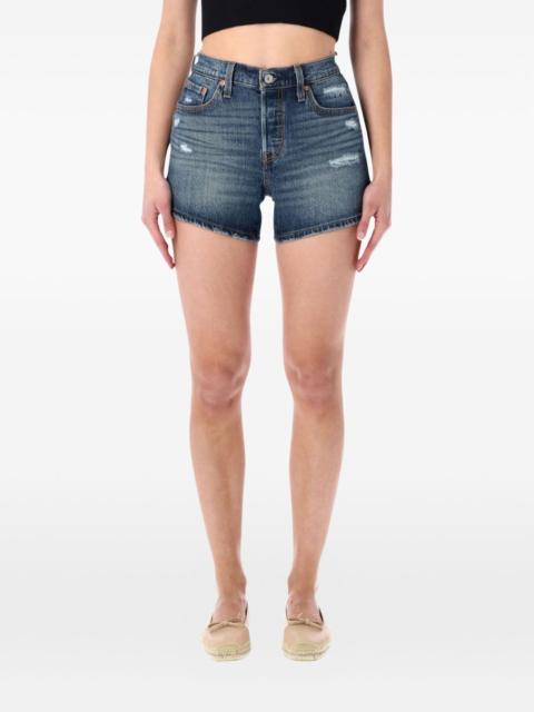 501® Curve frayed shorts