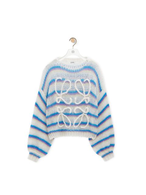 Anagram sweater in mohair blend