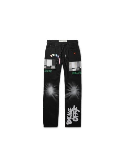 OFF-WHITE x Ev Bravado 5 Pocket Denim Jeans Black