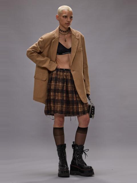 REVERSIBLE KNEE-LENGTH KILT SKIRT