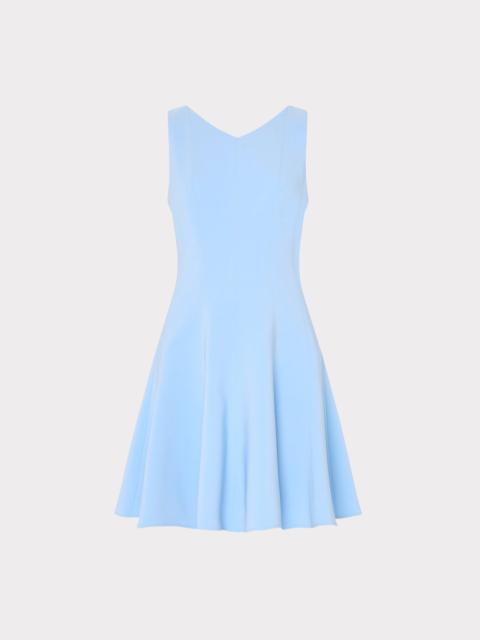 Sleeveless Stretch Cady Fit And Flare