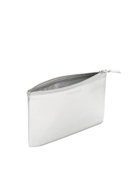 logo-embossed leather wallet