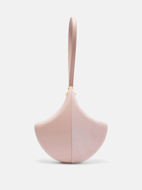 Gingko leather and suede clutch