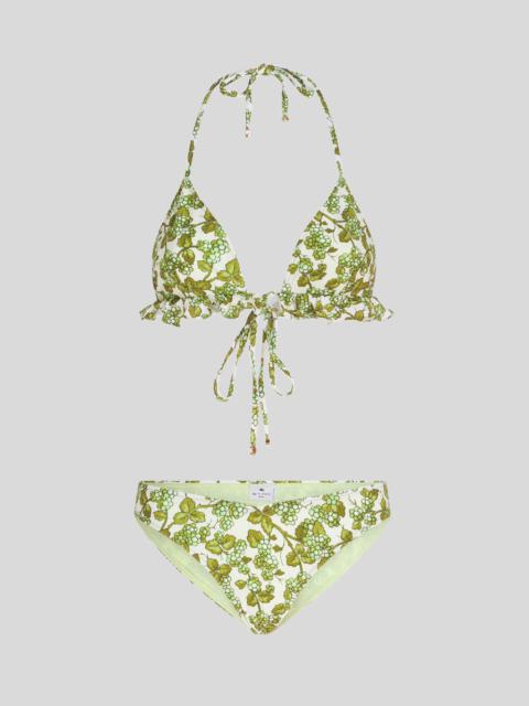 TRIANGLE BIKINI WITH RUCHES