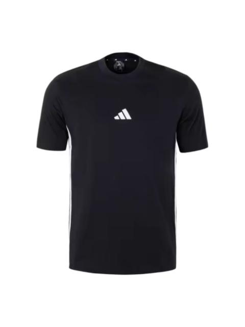 adidas Essentials Single Jersey T-Shirt 'Black White' JY8564