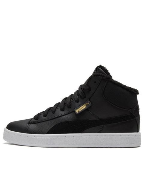 PUMA 1948 Mid Lfur Mid-Top Fleece Lined Casual Skate Shoes Unisex Black 364977-01