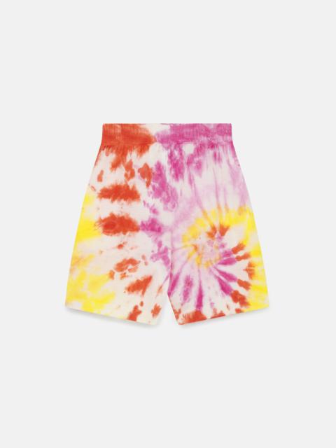 Splatted Print Knit Shorts