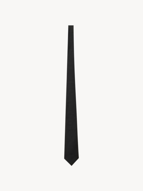 WIDE TAPERED TIE IN SILK SATIN