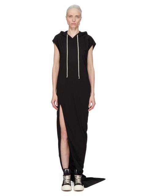 Edfu hooded cotton-jersey maxi dress Black