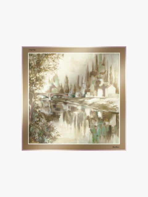 ASTRALE Printed silk foulard