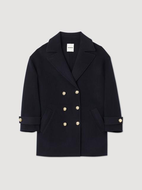 Double-breasted pea coat