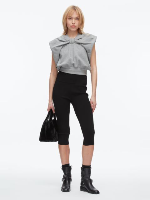 Draped Bow French Terry Top
