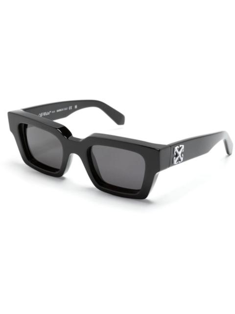 OFF-WHITE Virgil Square Frame Sunglasses Black/Grey (OERI126S24PLA0011007)