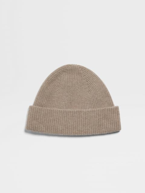 LIGHT TAUPE OASI CASHMERE BEANIE
