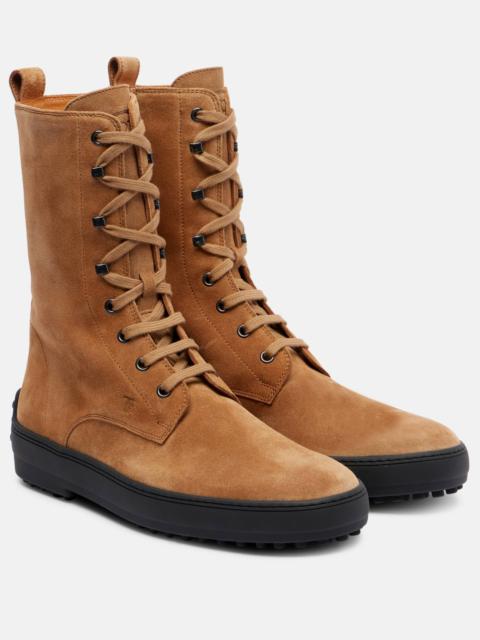 Winter Gommino suede ankle boots