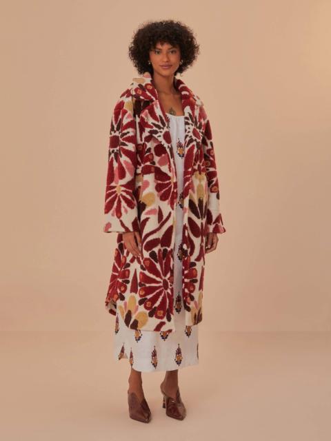 Ainika Flowers Fleece Coat