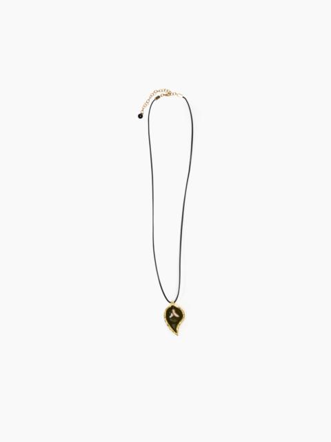 Khaki Calla Flower Necklace
