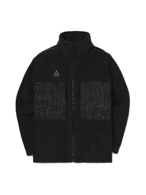 Men's Nike ACG Fleece Zipper Jacket Black BQ7198-010