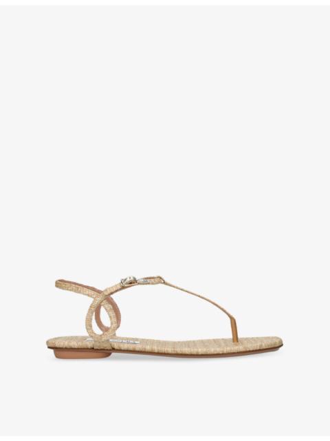 Almost Bare Woven Sandals