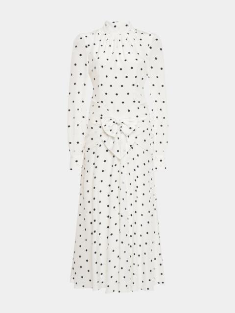 POLKA DOT HIGH NECK DRESS
