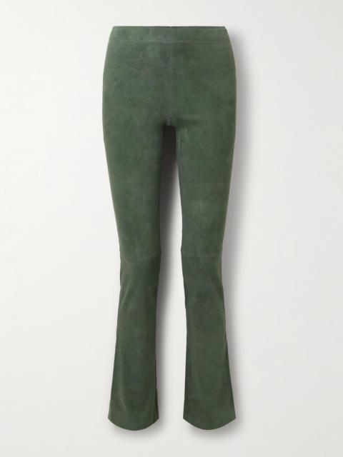 Jp Paneled Suede Flared Pants
