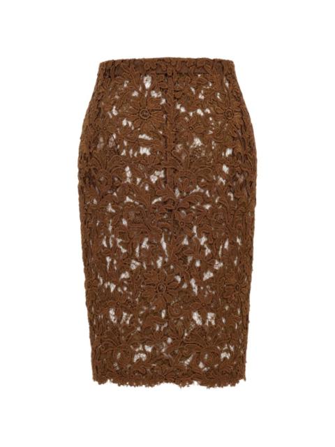 pencil lace skirt
