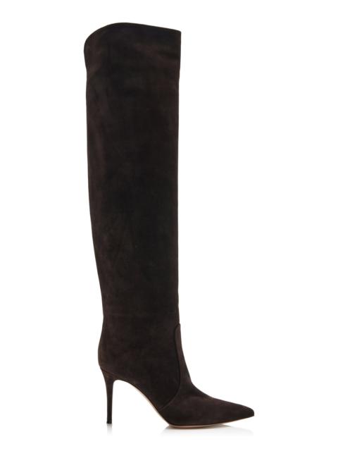 Hansen Cuissard Suede Over-The-Knee Boots brown