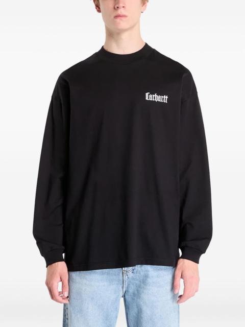 Schooling mock-neck T-Shirt