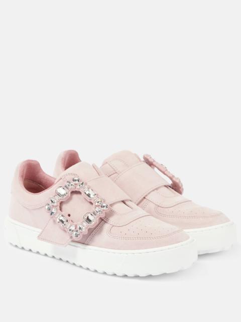 Very Vivier embellished leather sneakers