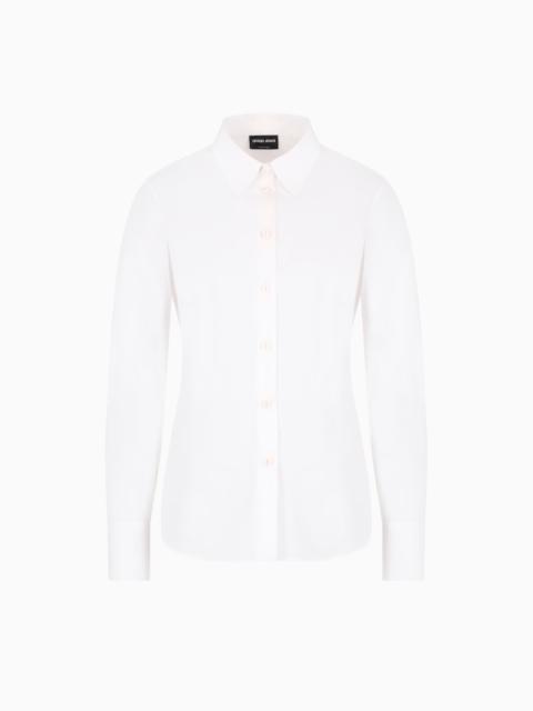 Stretch poplin shirt