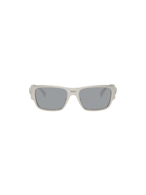 Silver Rectangular Sunglasses