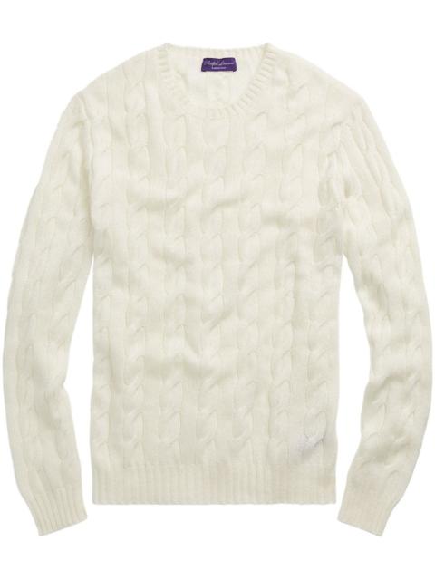 cable-knit cashmere jumper