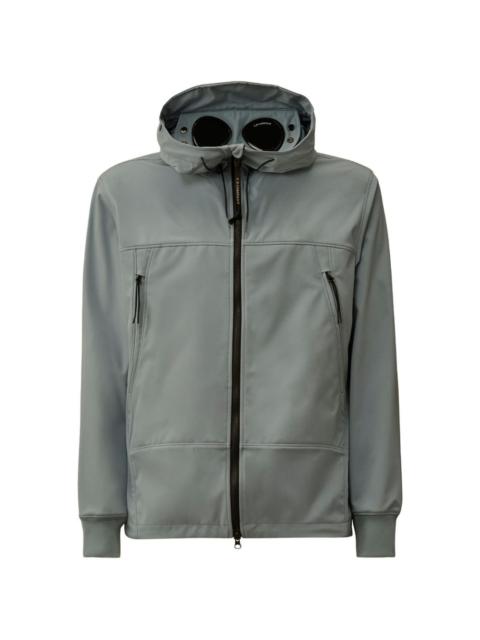 hooded zip-up jacket