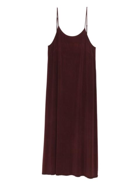 spaghetti-strap slip maxi dress