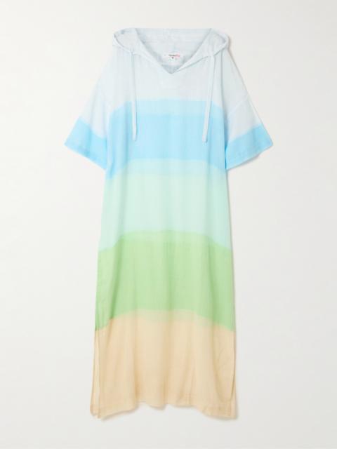 Beritu Hooded Striped Cotton-blend Dress