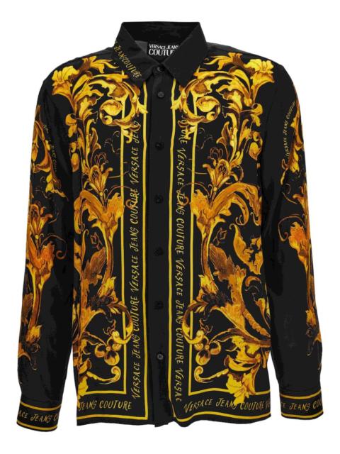 baroque-print shirt