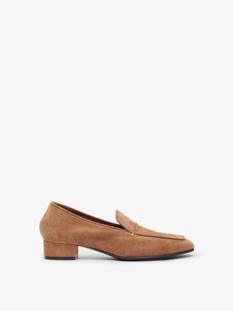 Fair and Square brown suede loafers