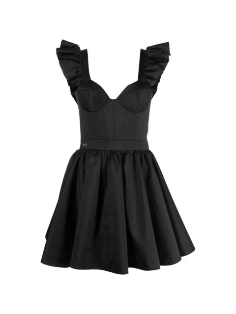 ruffled mini dress