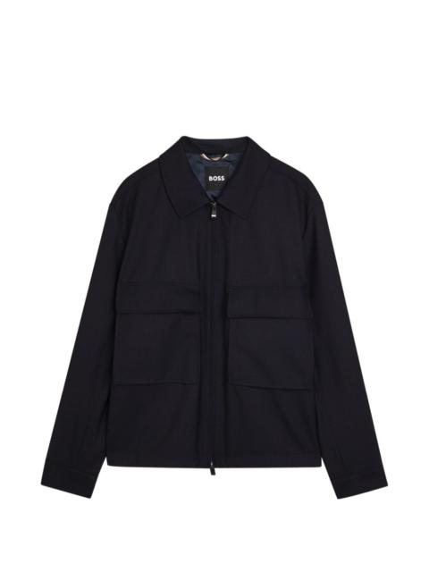 patch pocket zip jacket