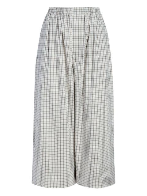 Meadow check trousers