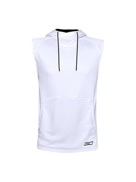 Under Armour Curry Sleeveless Hoodie 'White' 1356995-100