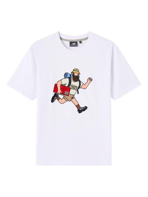 New Balance x JHI Classic Graphic Printed T-Shirt 'White' NEA6J063-WT