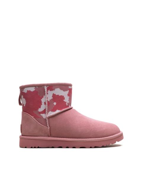 Classic Mini "Pink/Jagged Camo" ankle boots