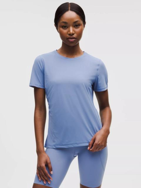 Side-Ruched Running Short-Sleeve Shirt
