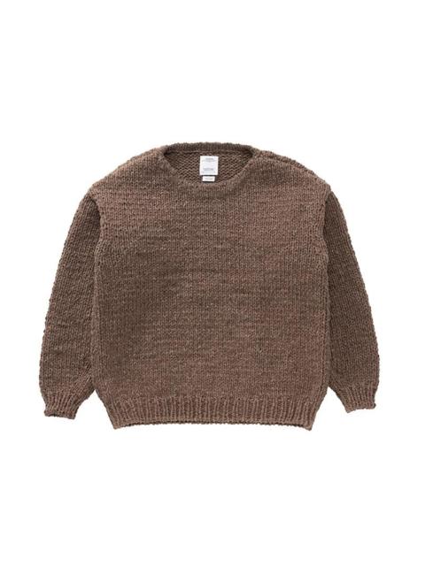 AMPLUS BOATNECK HAND KNIT BROWN