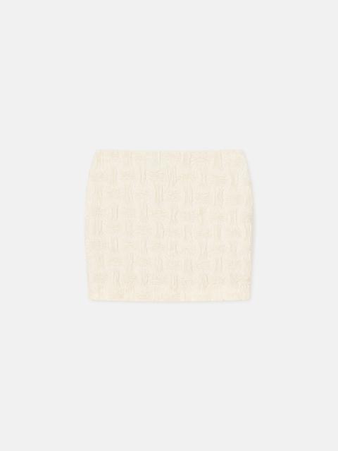 Seersucker Tech Linen Mini Skirt