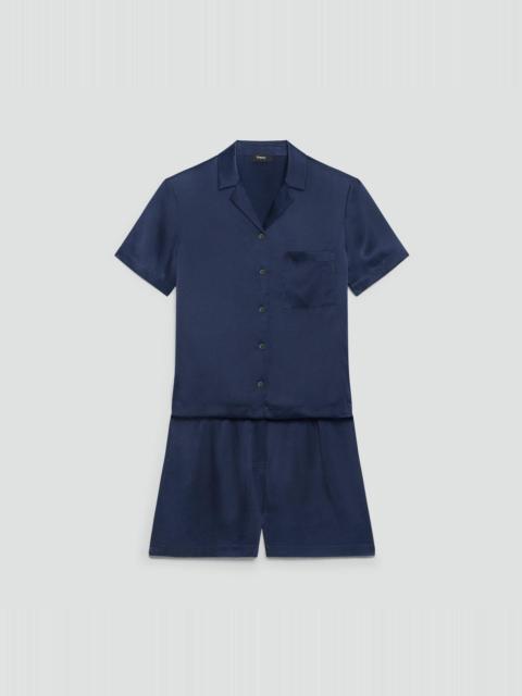 Short Pajama Set in Lounge Silk