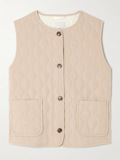 Quilted Padded Twill Vest